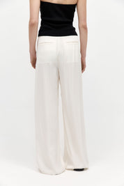 Overlap Waist Trousers - Cool White