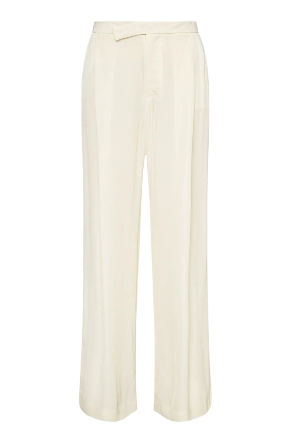 Overlap Waist Trousers - Cool White