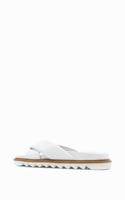 Padded Band Slide | White