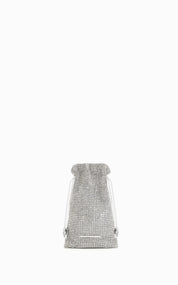 Pebble Crossbody Pouch | White Diamante