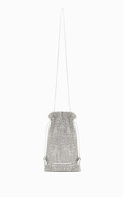 Pebble Crossbody Pouch | White Diamante