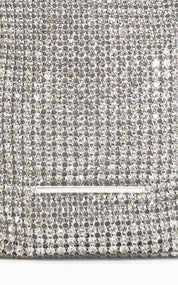 Pebble Crossbody Pouch | White Diamante