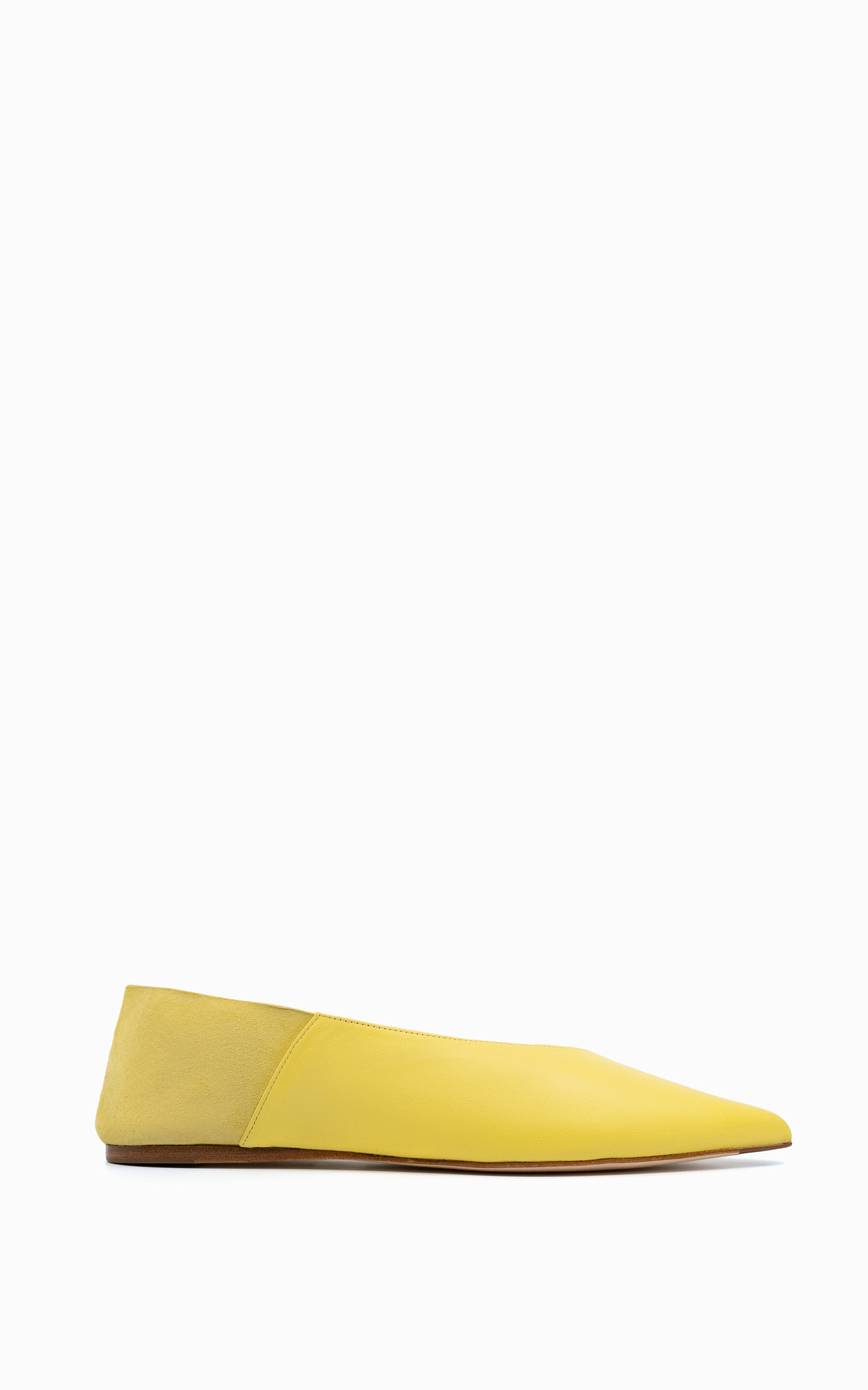 Pointed Babouche Slipper | Lemon