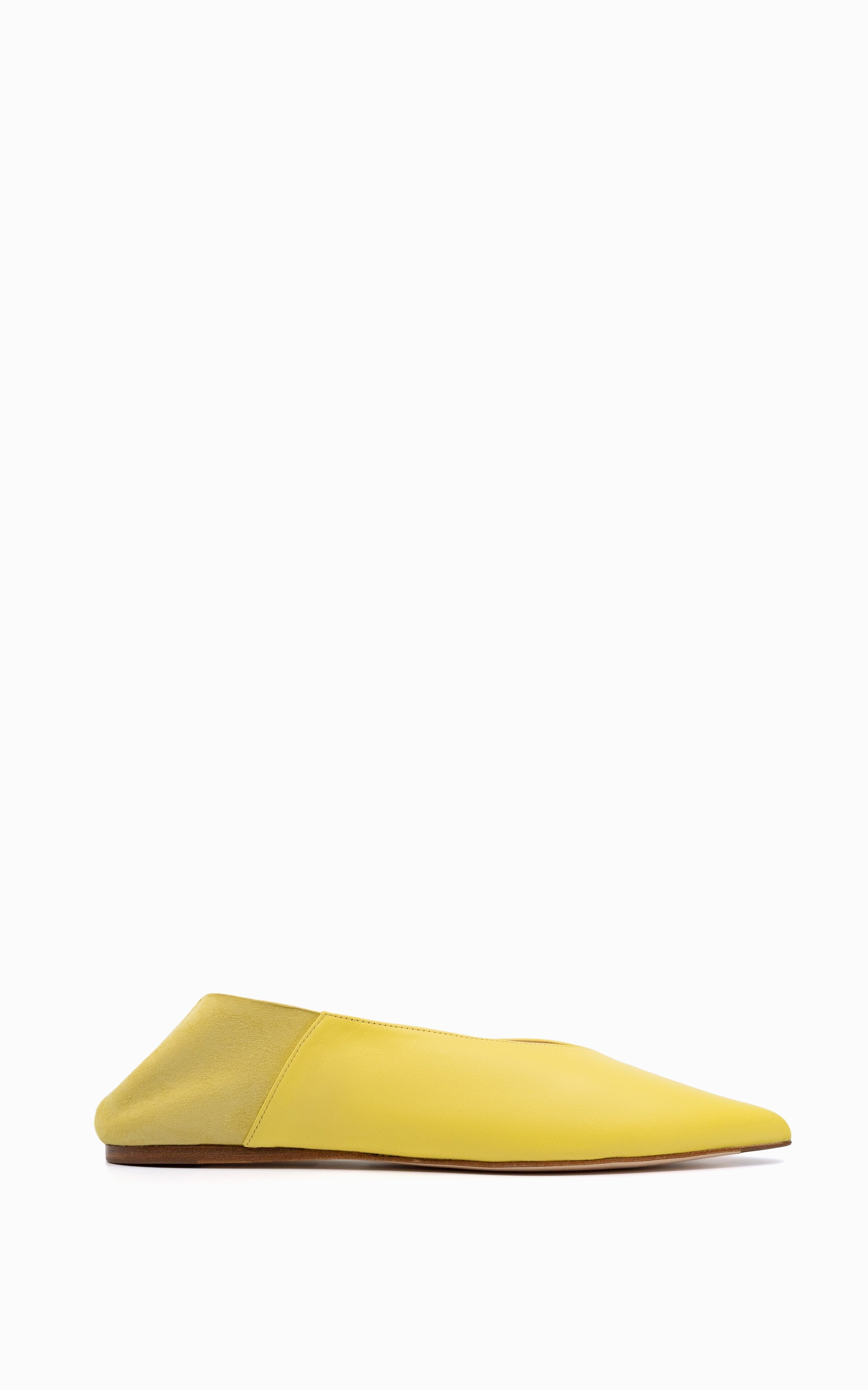 Pointed Babouche Slipper | Lemon