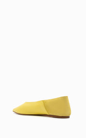 Pointed Babouche Slipper | Lemon