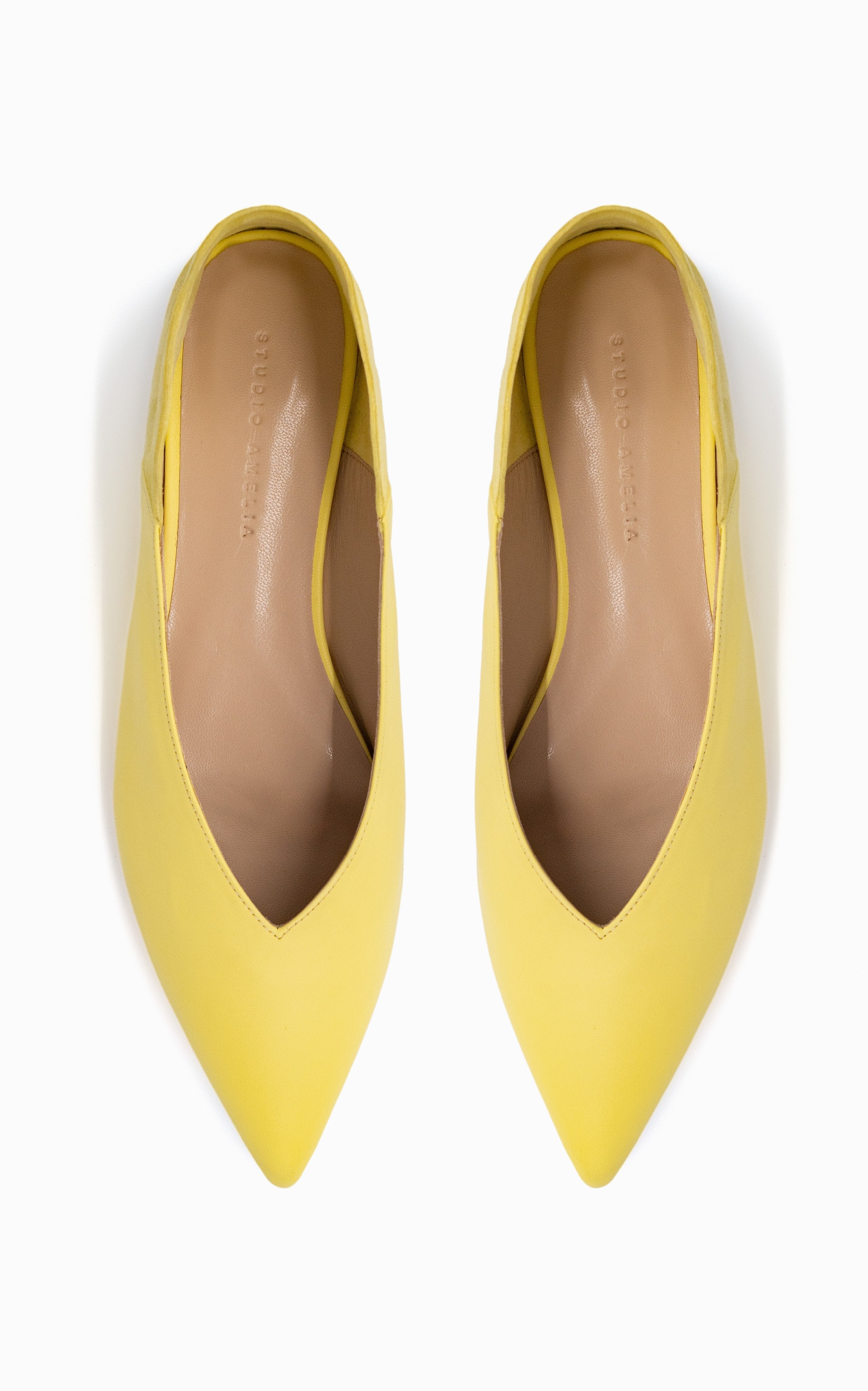 Pointed Babouche Slipper | Lemon