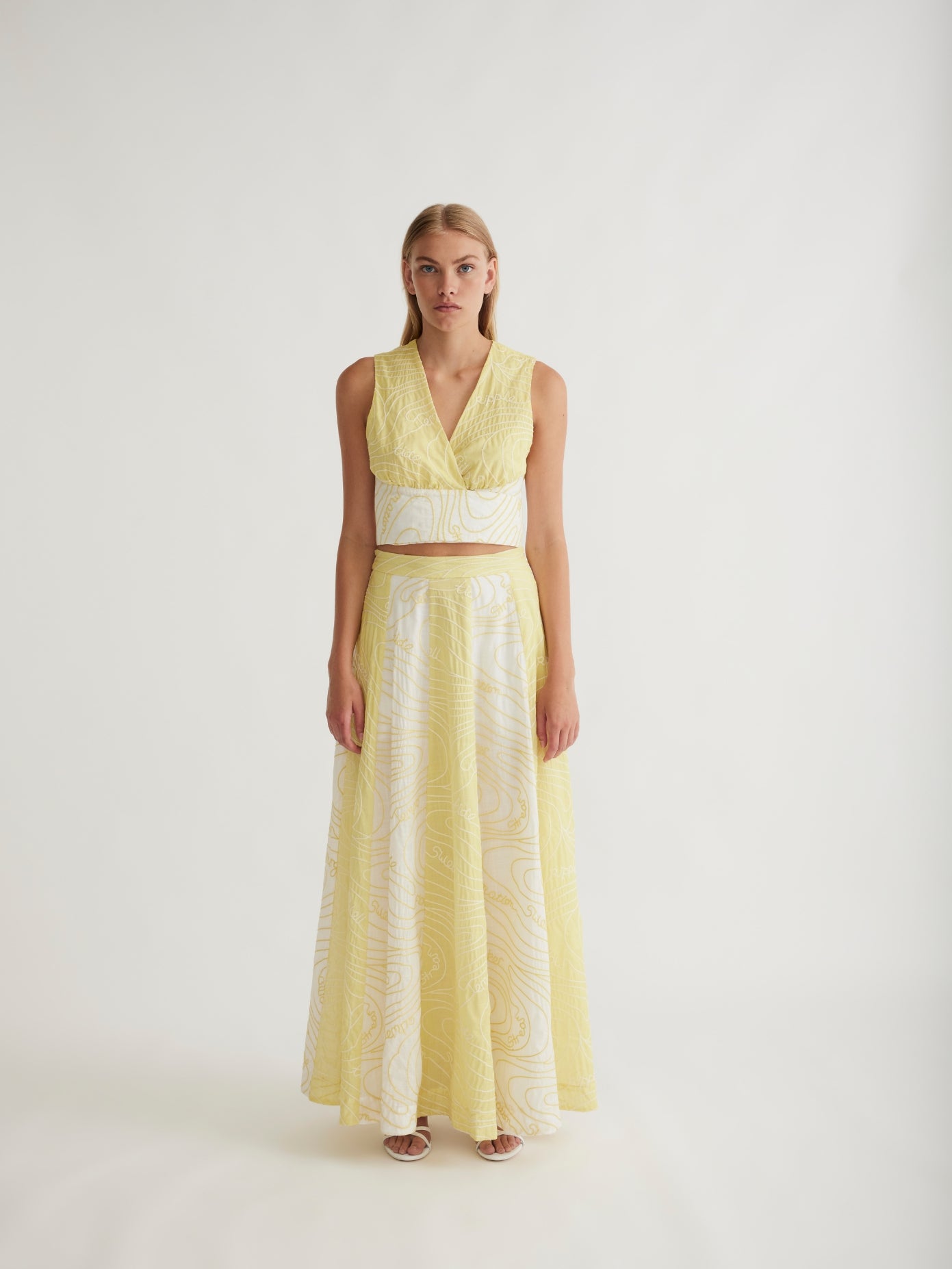 Surge Wrap Tie Waist Crop Zest