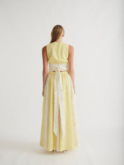 Surge Wrap Tie Waist Crop Zest