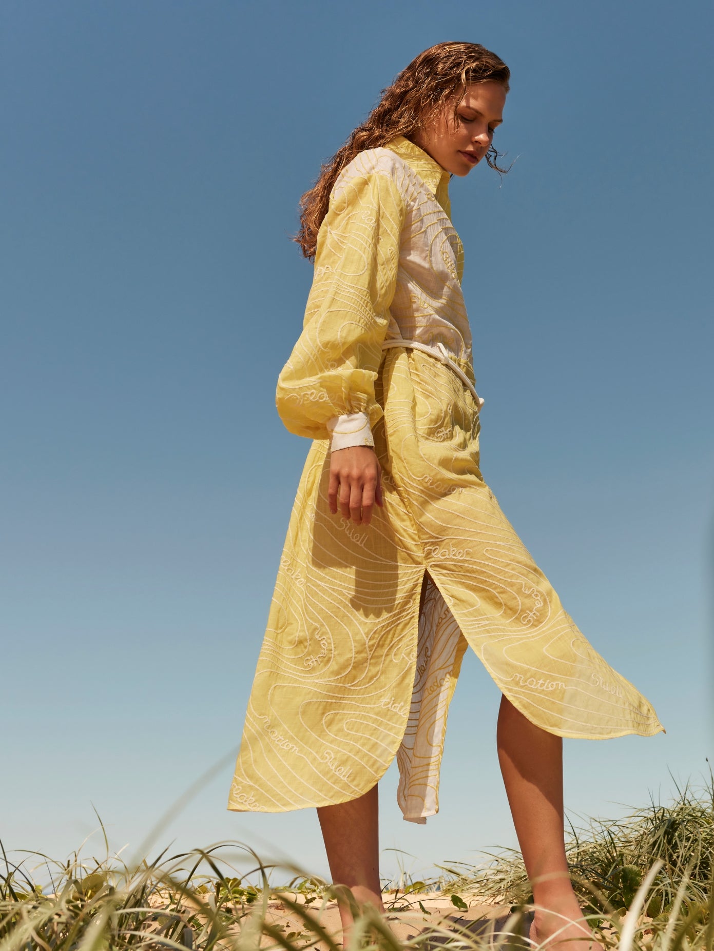 Surge Belted Shirt Dress Zest