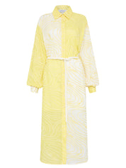 Surge Belted Shirt Dress Zest