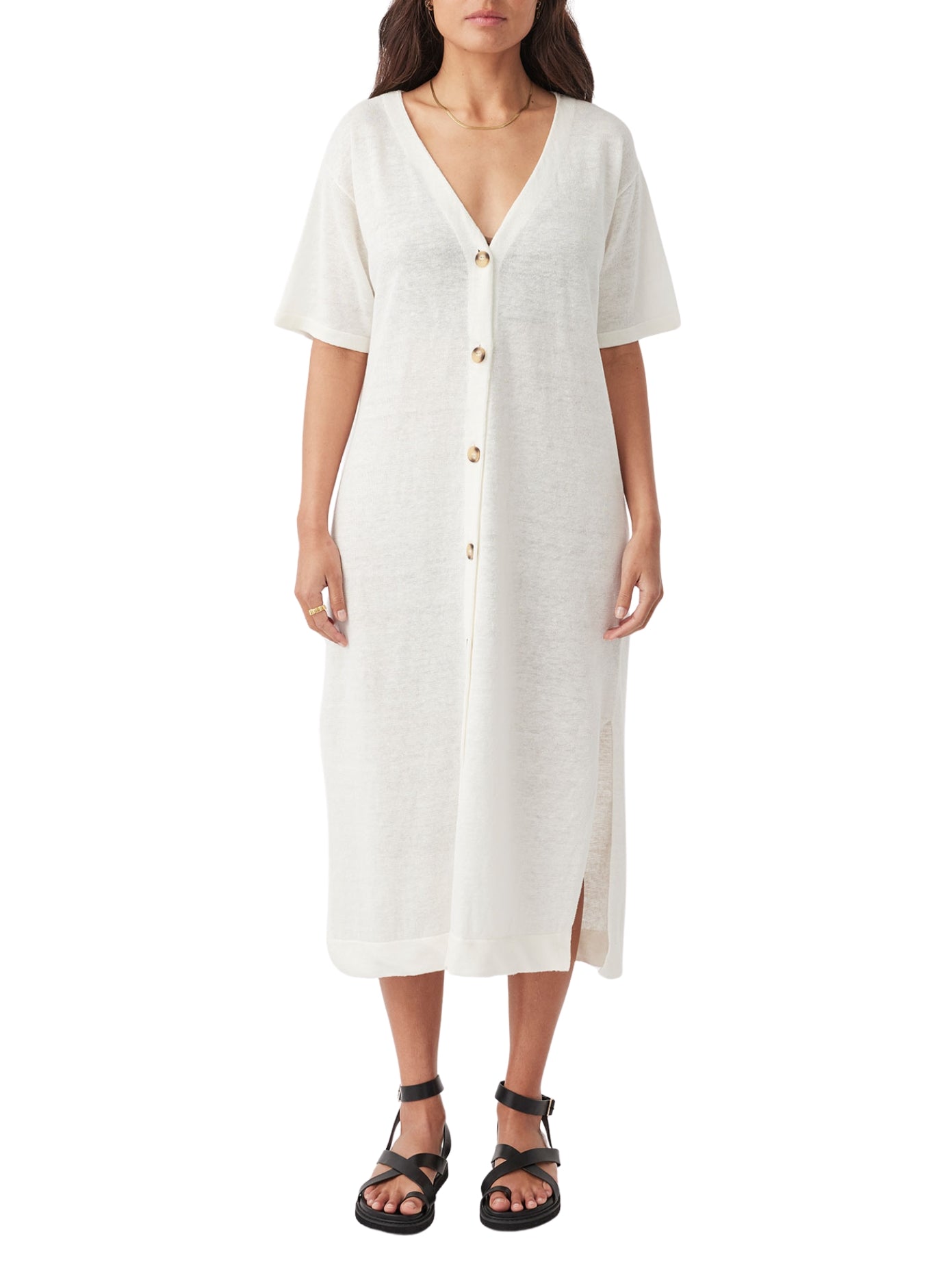 Julia Midi Dress - Cream