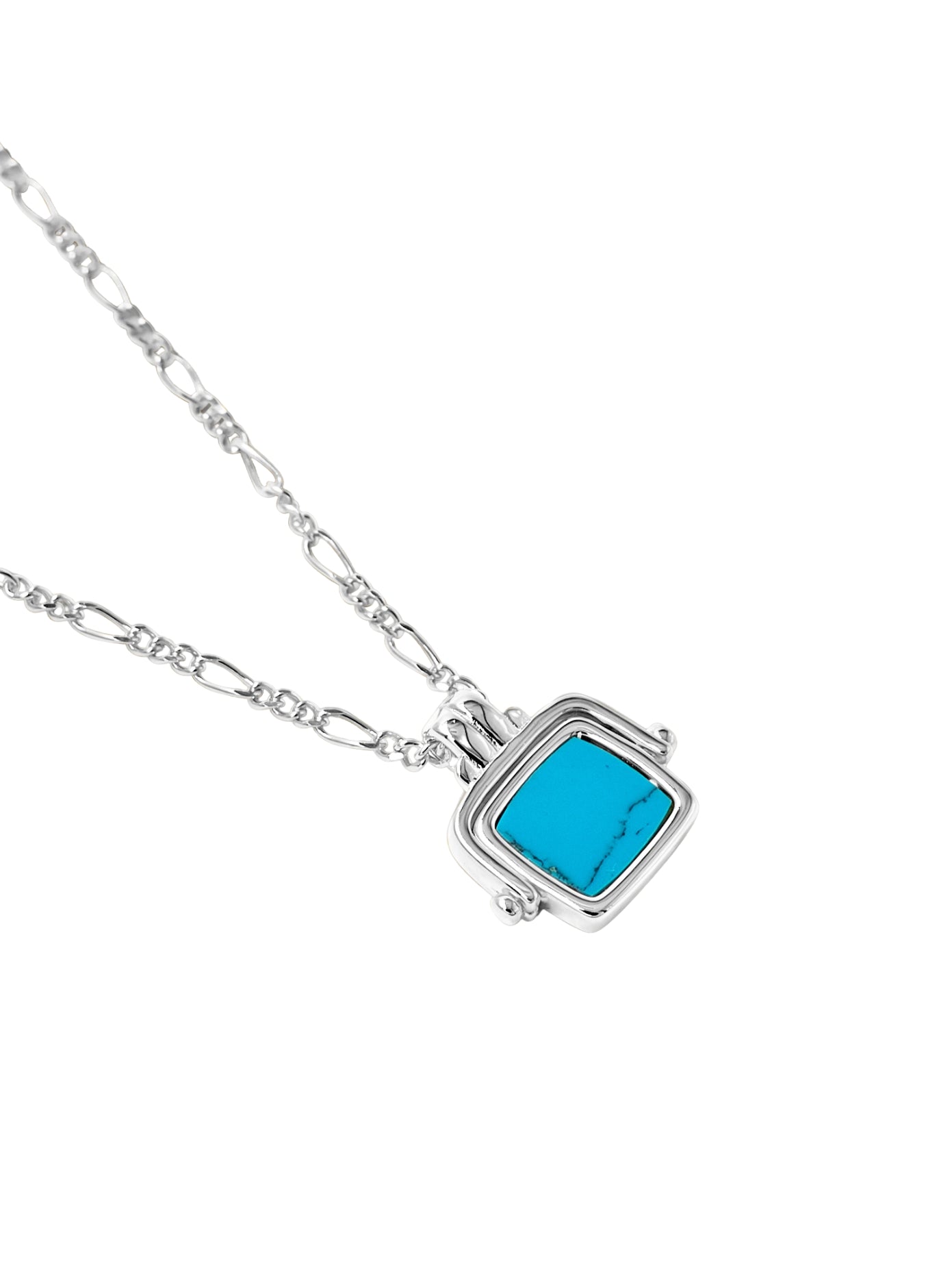 Santiago Pendant aqua/silver