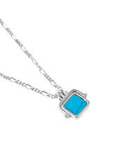 Santiago Pendant aqua/silver