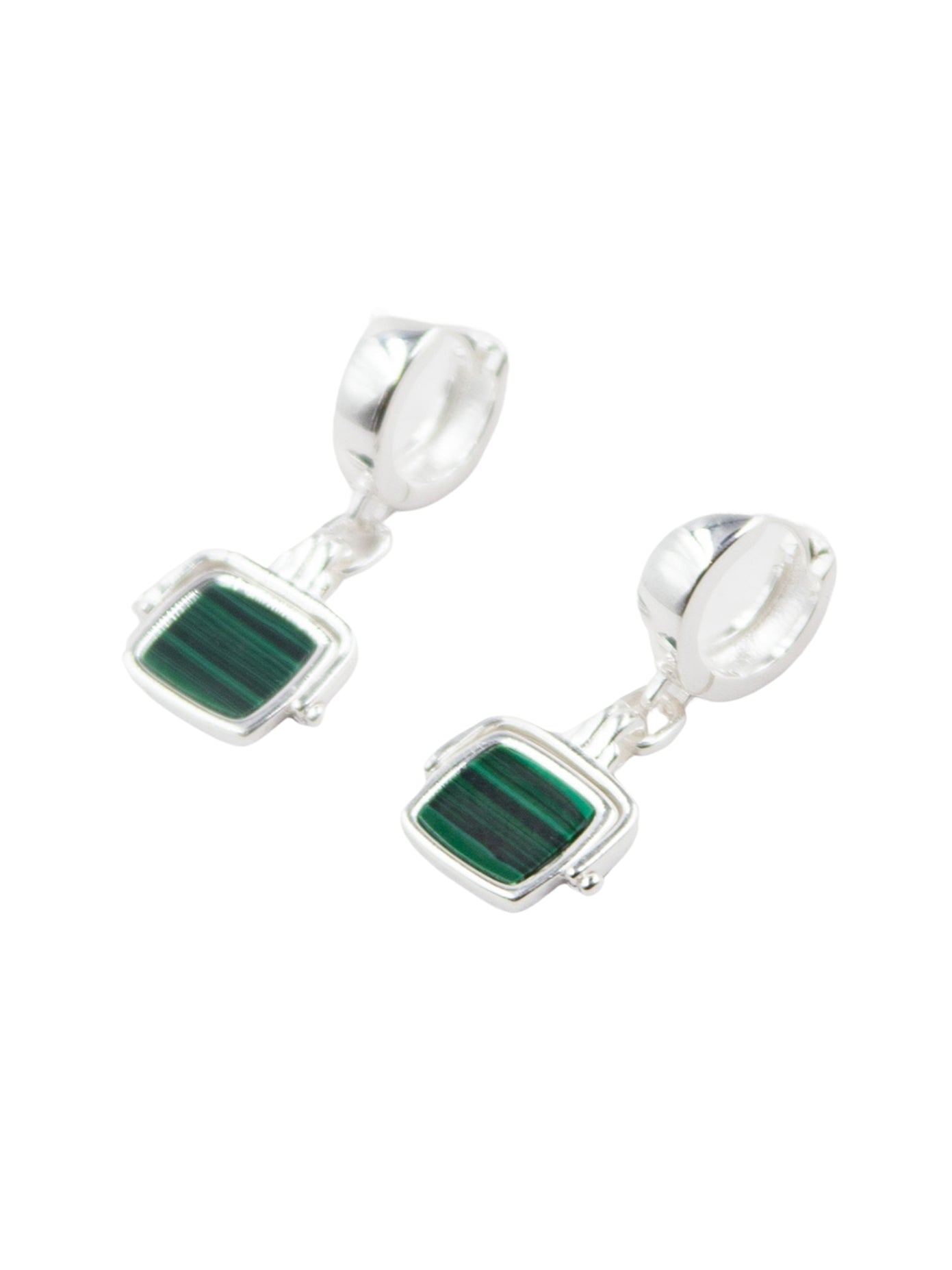 Santiago Drop Earring green/silver