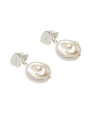 Marie Baroque Pearl Earring silver