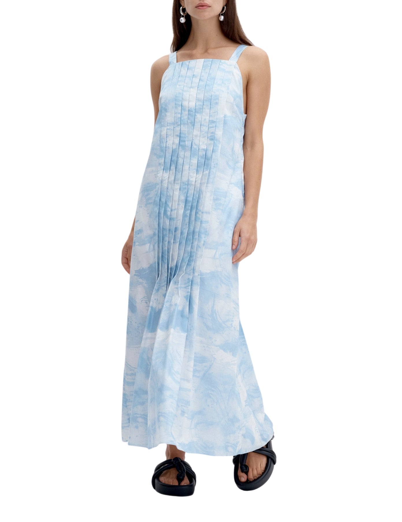 Alice Dress in Cirrus Print Icy Blue Alice Dress in Cirrus Print Icy Blue