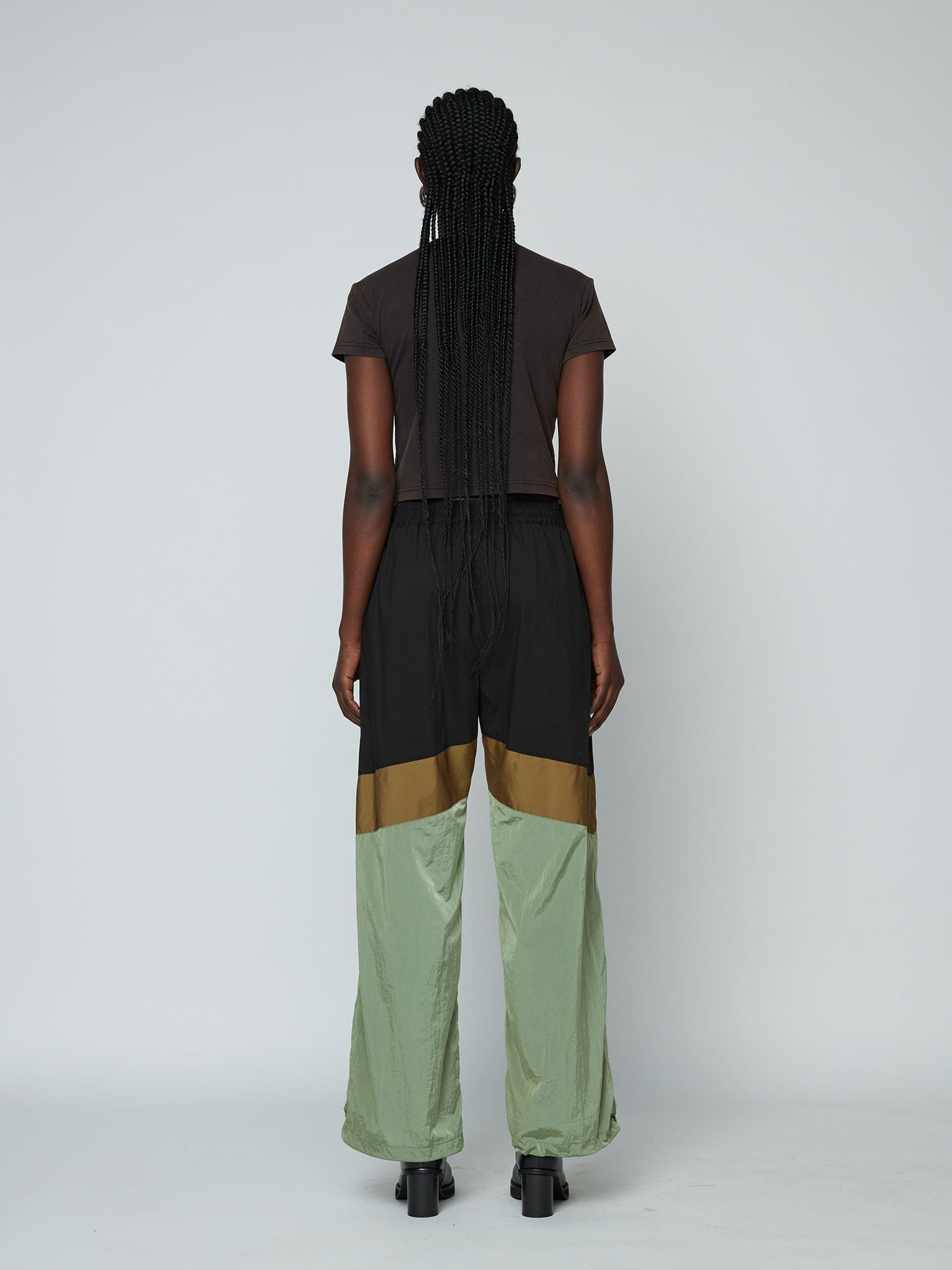 Chevron Track Pants - Cactus/Copper/Black