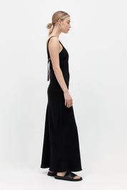 Ring Detail Maxi Dress - Black