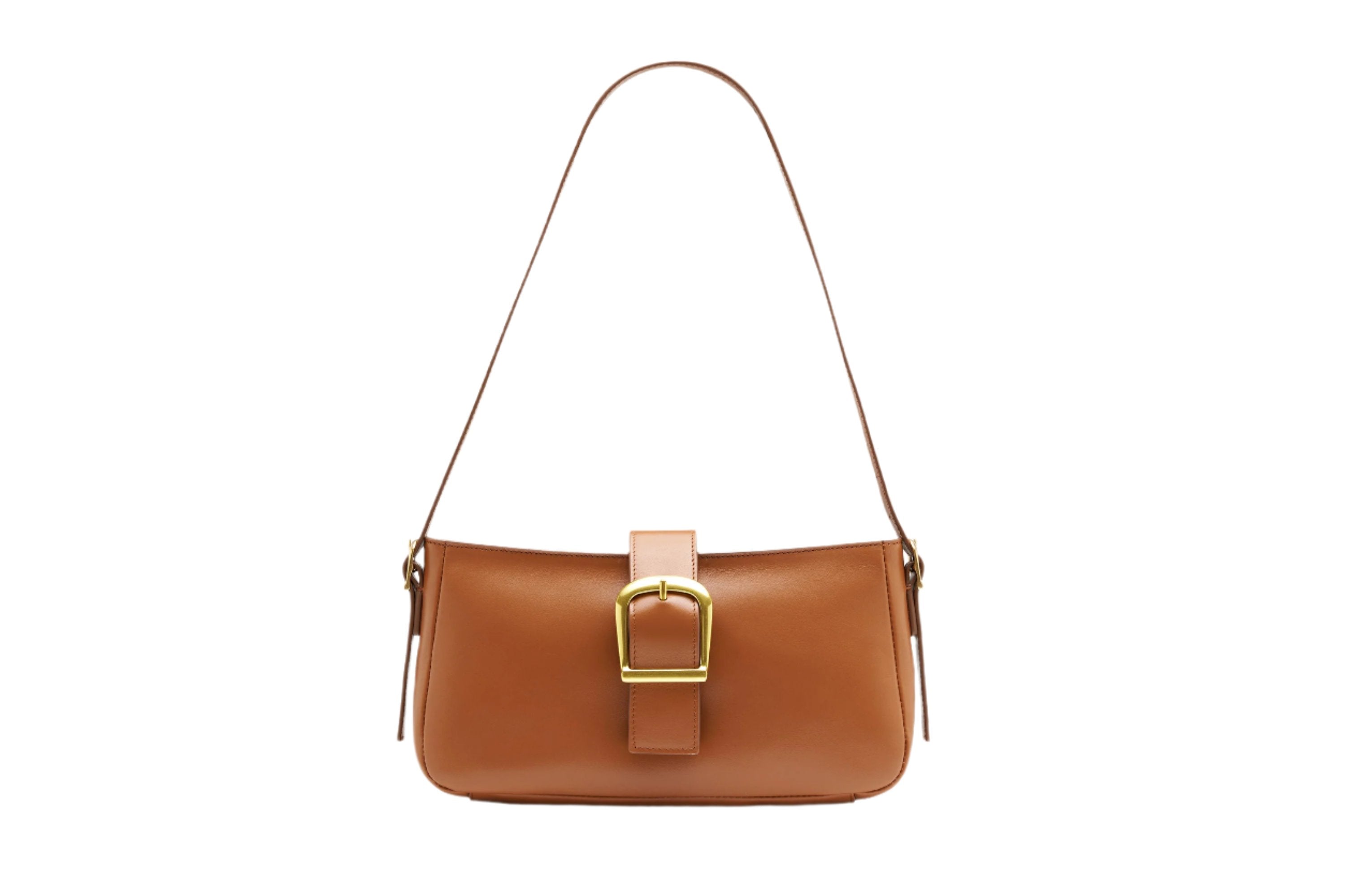 12.2 Soft Baguette with Buckle Cognac