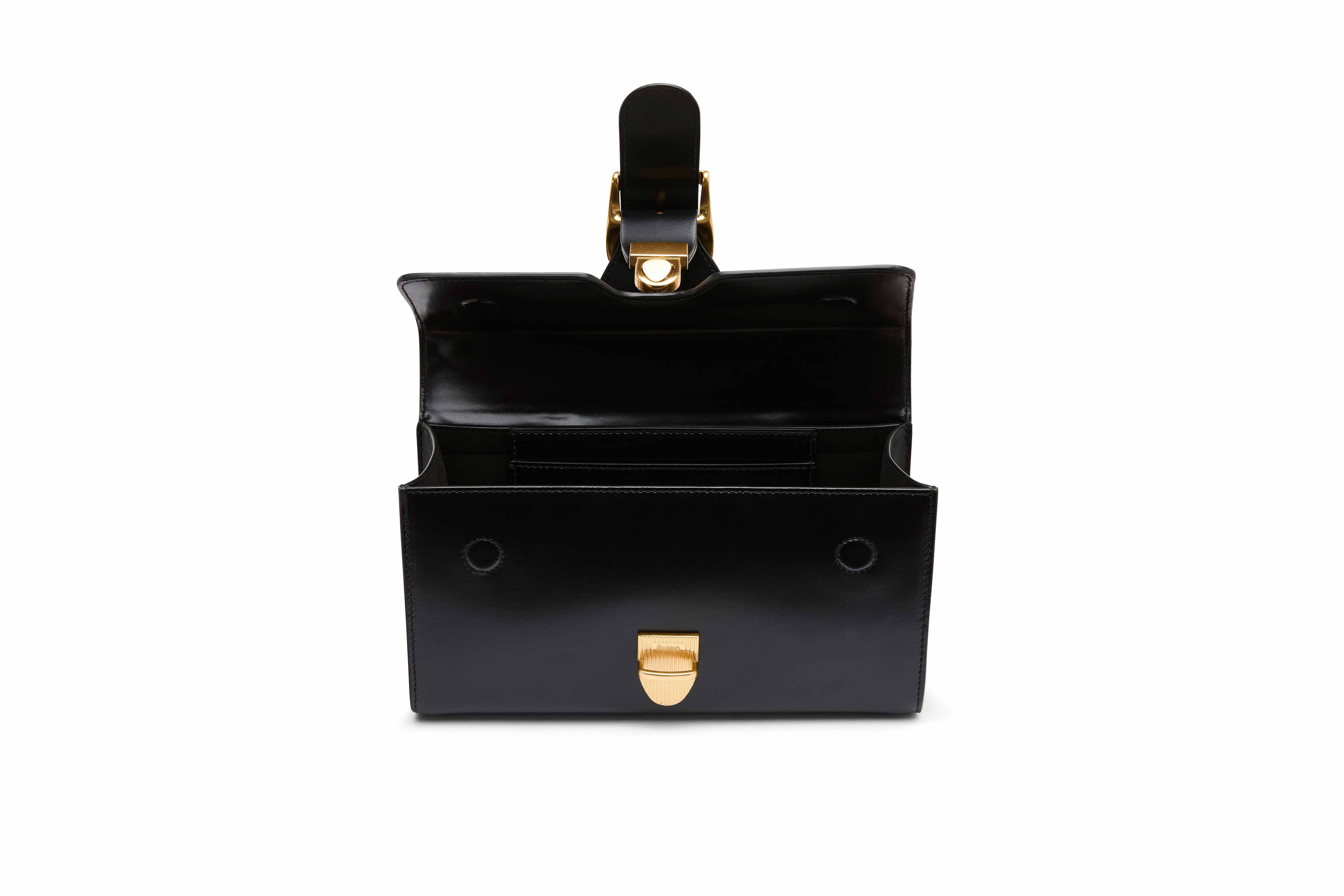 14.1 Small Satchel with Long Handle Black