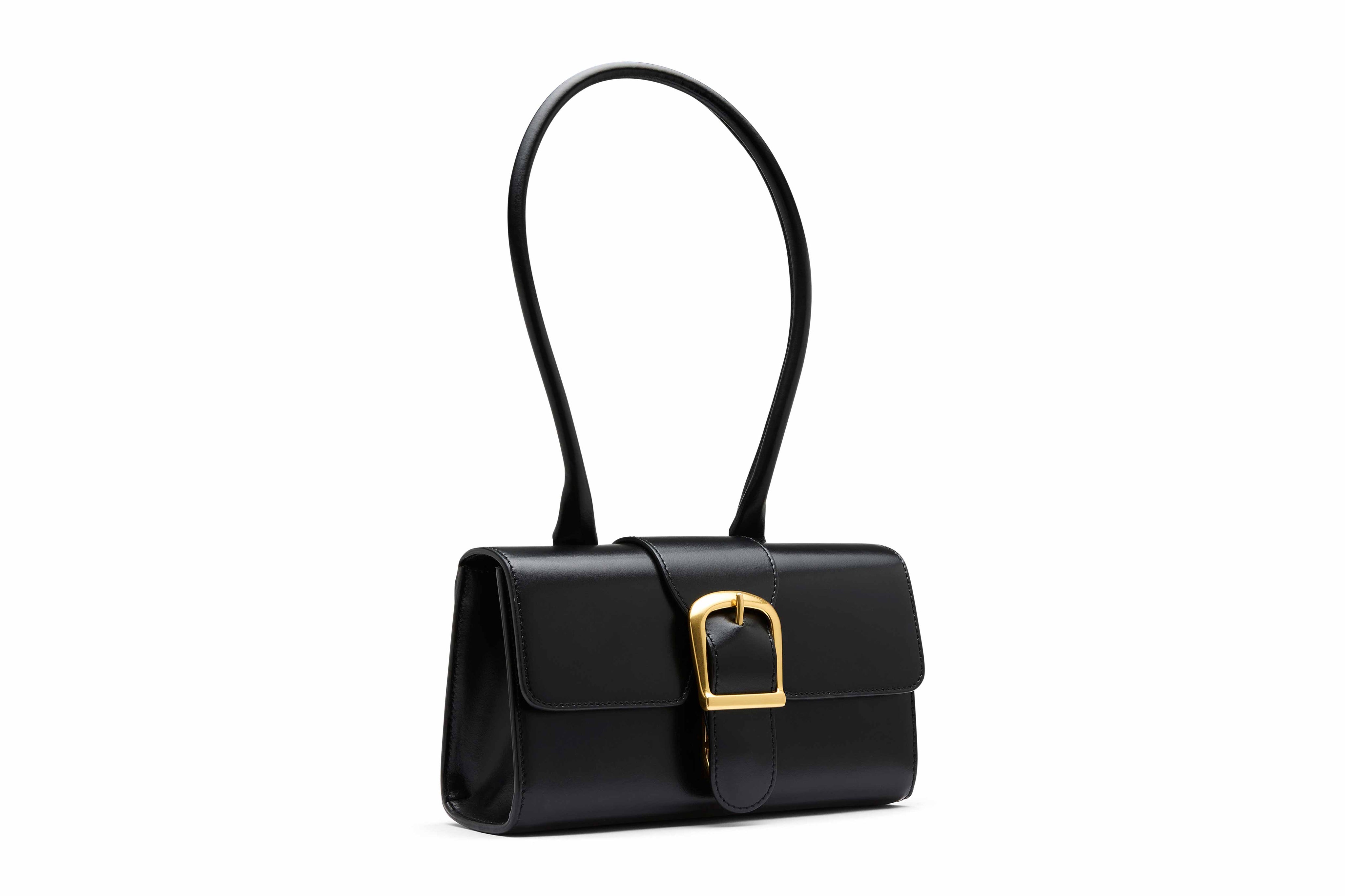 14.1 Small Satchel with Long Handle Black