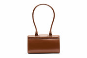 14.2 Cognac Small Satchel with Long Handle Cognac