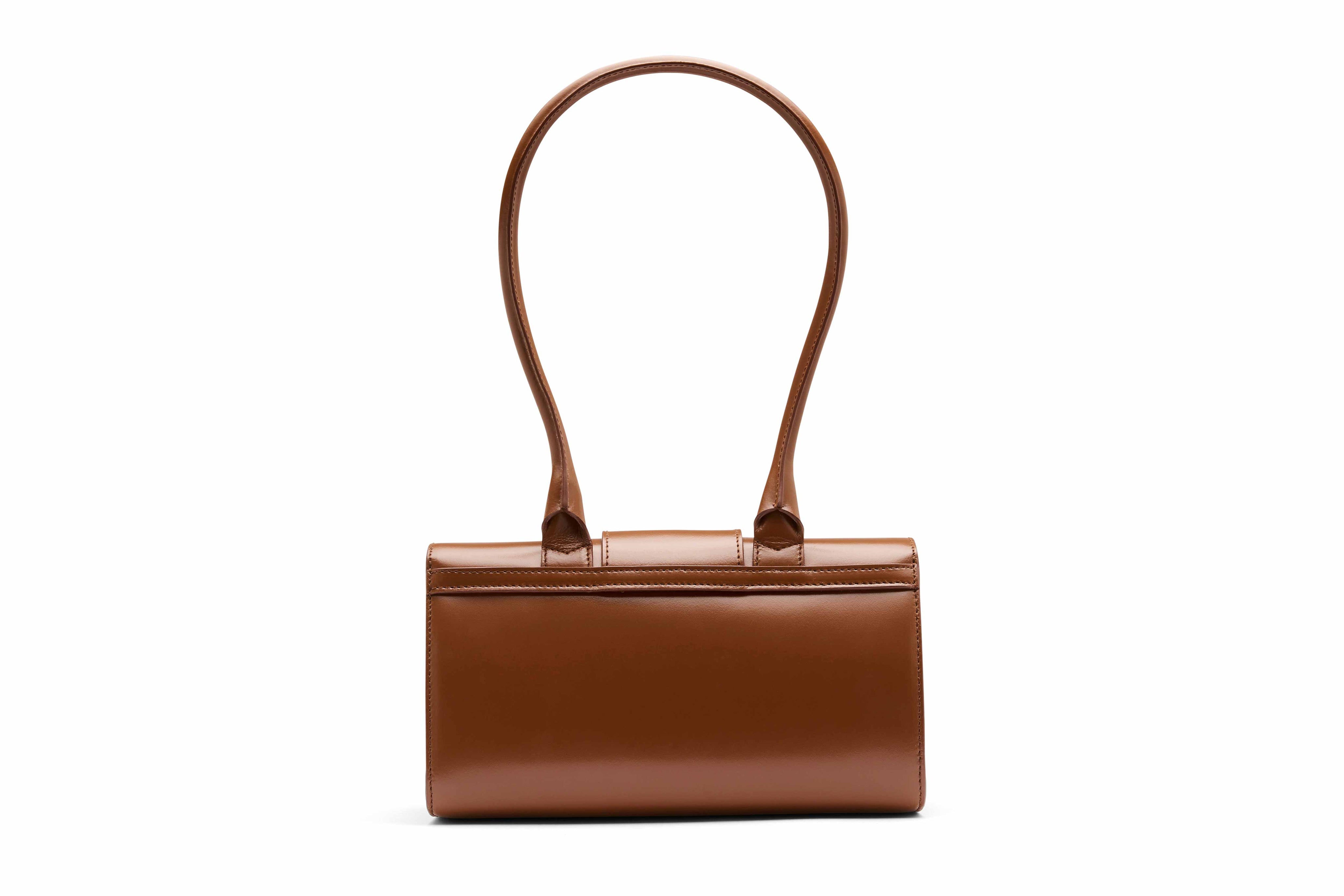 14.2 Cognac Small Satchel with Long Handle Cognac