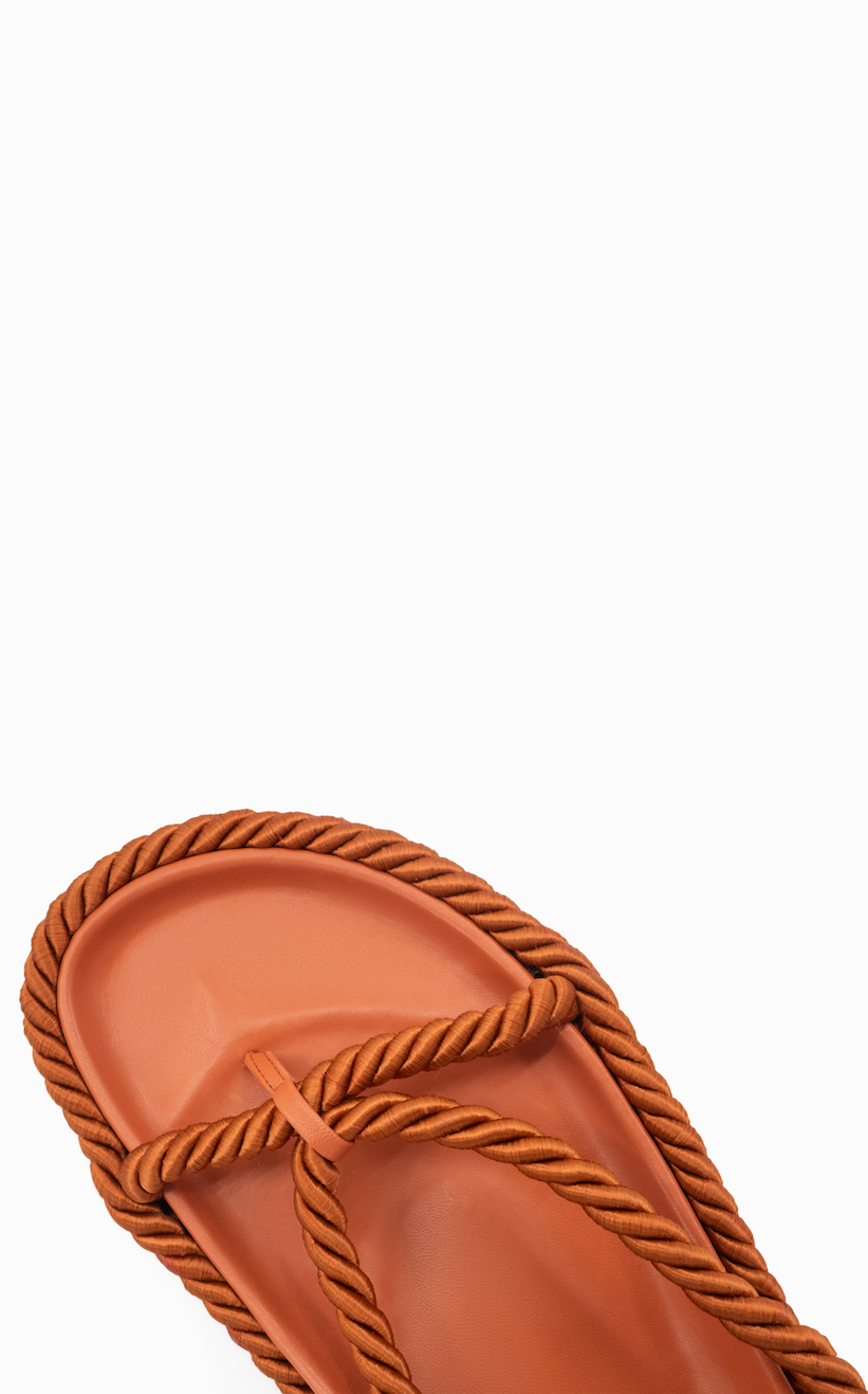 Tether Satin Rope Flat | Terracotta