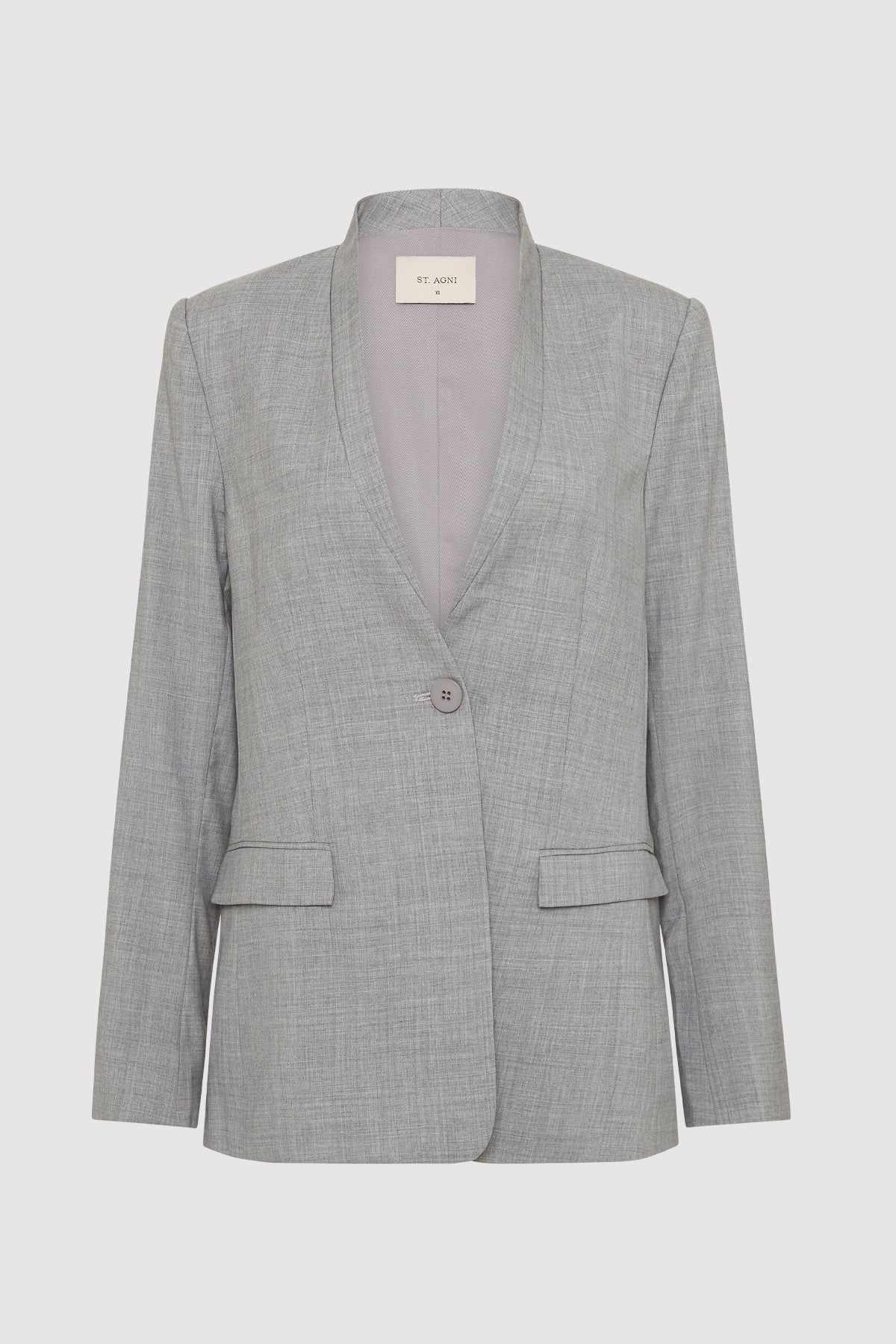 Shawl Collar Blazer - Grey