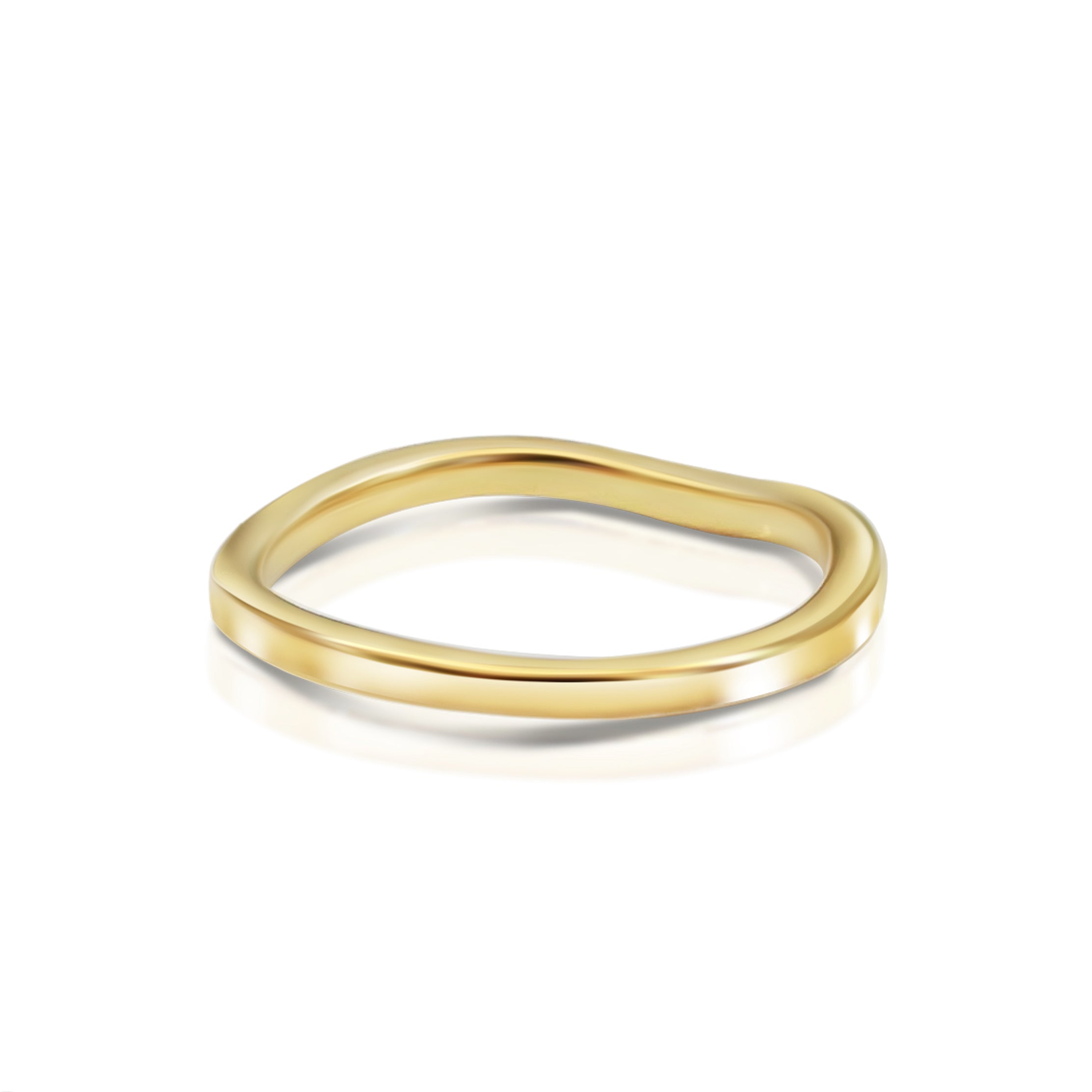 Shoreline Wave Ring, Fine - 18K Yellow Gold Vermeil