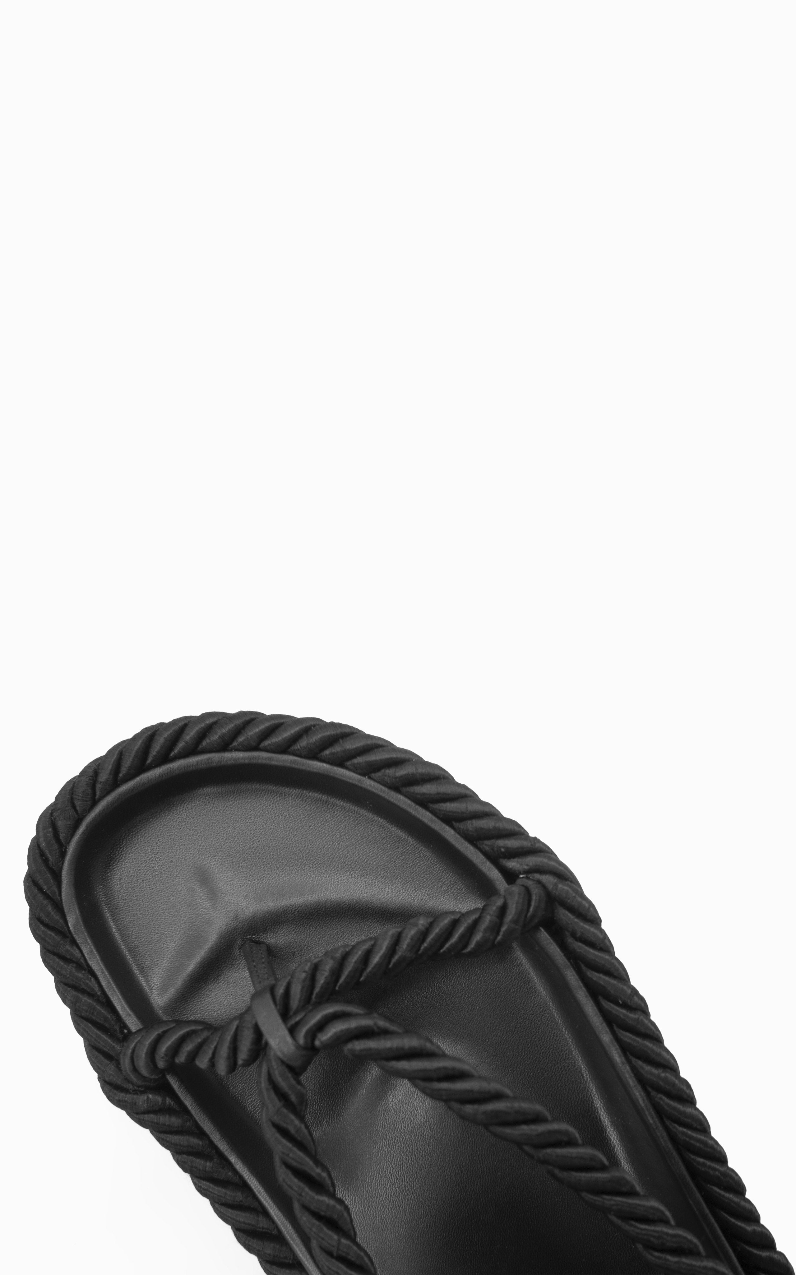 Tether Satin Rope Flat | Black