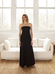 Filo Strapless Dress Black