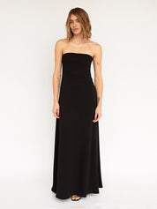 Filo Strapless Dress Black