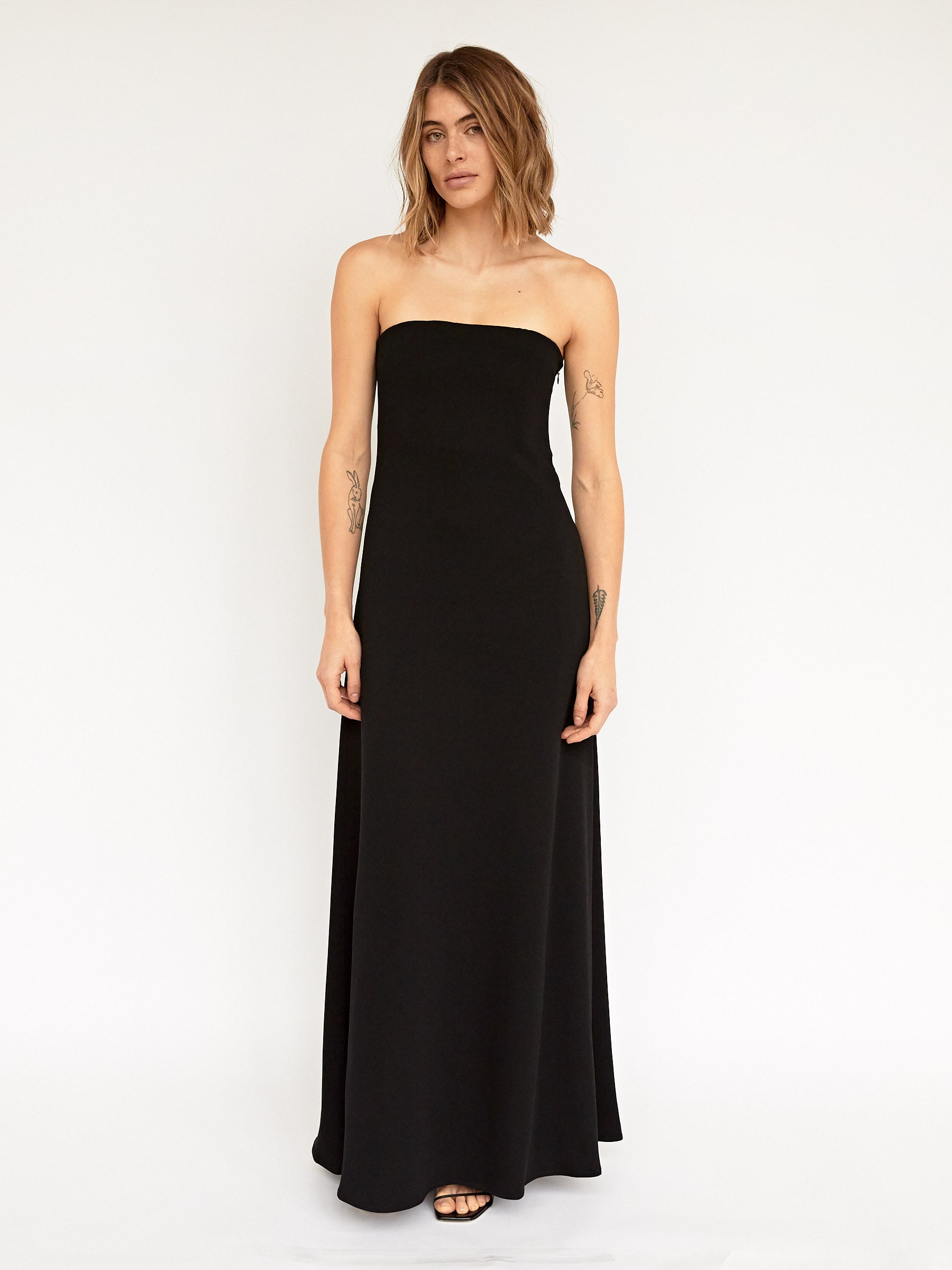 Filo Strapless Dress Black