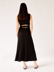 Verner Multi Corset Bind Dress Black