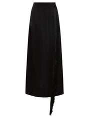 Mono Split Column Skirt Black