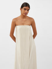 Oude Wrap Maxi Dress Oyster