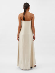 Oude Wrap Maxi Dress Oyster