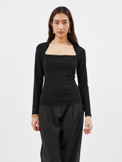 Odessa Square Top Black