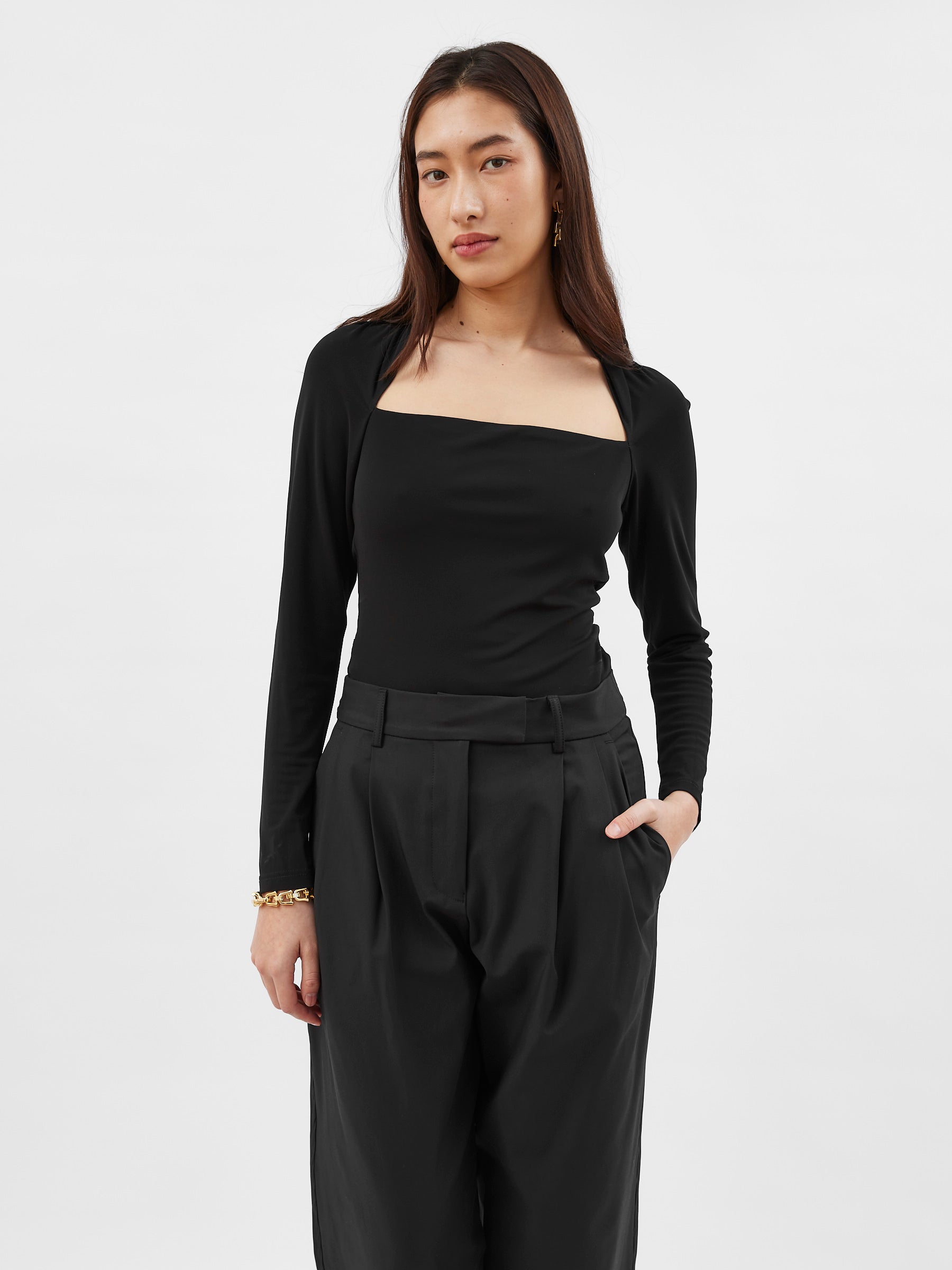 Odessa Square Top Black