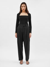 Odessa Square Top Black