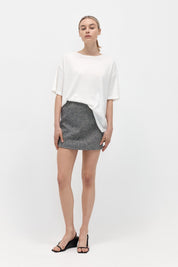 Twill Mini Skirt - Ink Twill