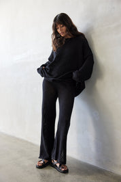 Ezra Organic Cotton Pant - Black