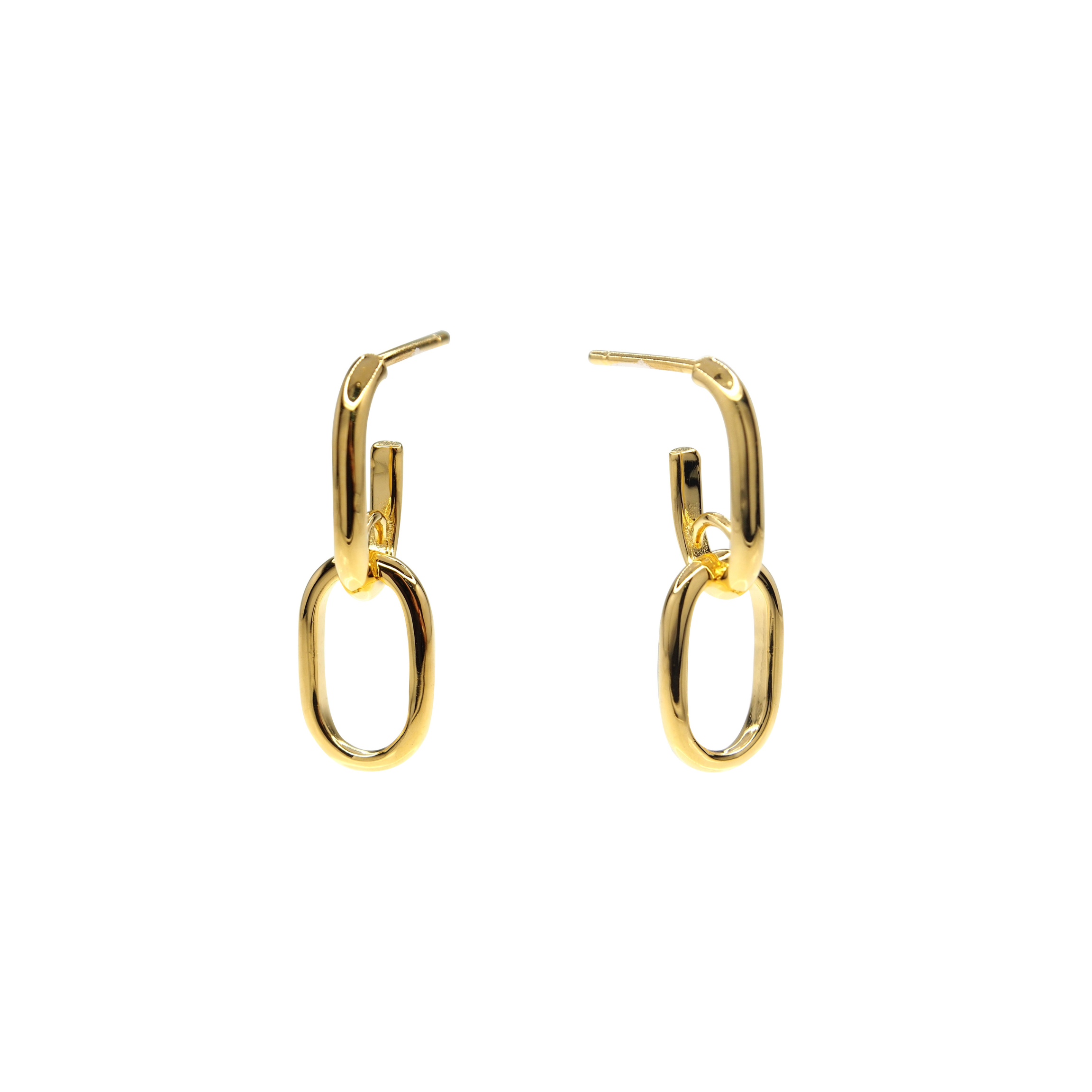 Gated Chain Drops 18K Yellow Gold – The Archive Place