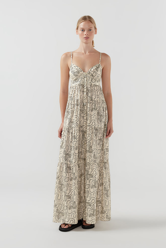 Xiola Maxi - Print Dot-Print-Off-White