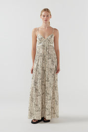 Xiola Maxi - Print Dot-Print-Off-White