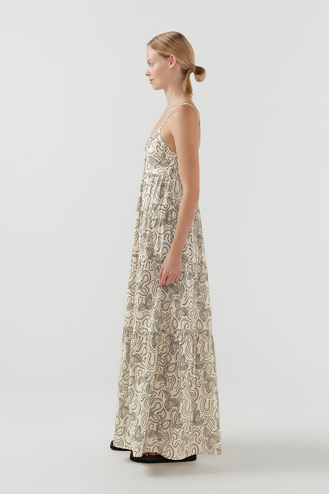 Xiola Maxi - Print Dot-Print-Off-White
