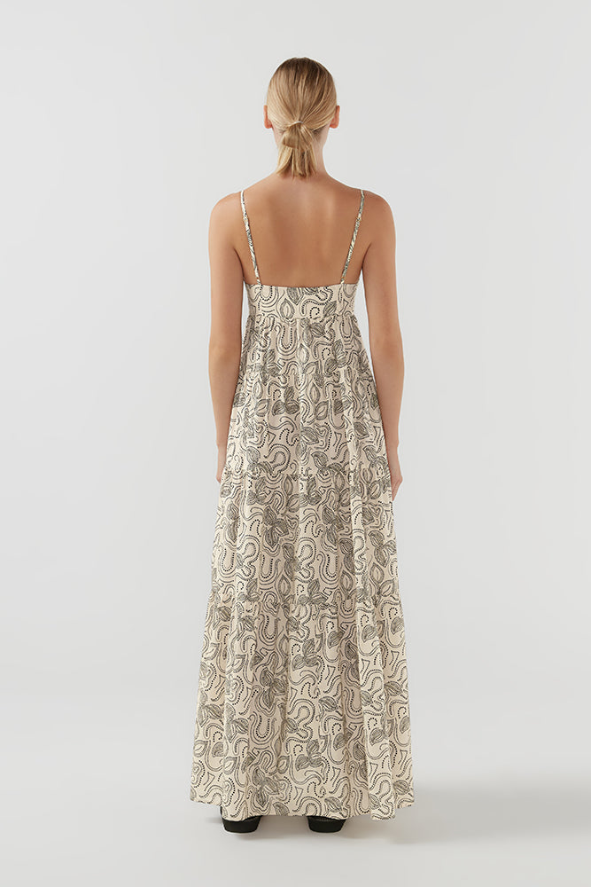 Xiola Maxi - Print Dot-Print-Off-White