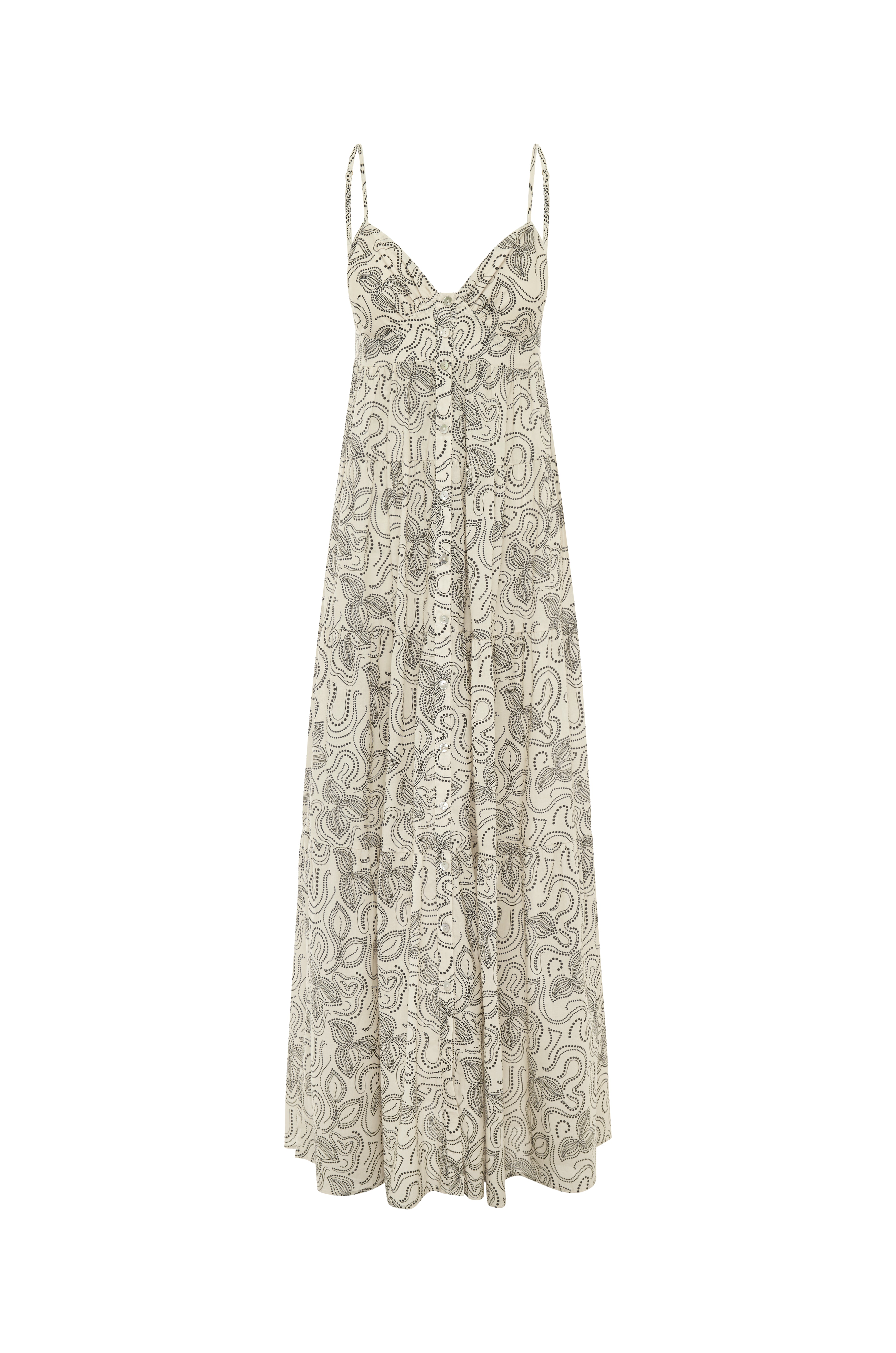 Xiola Maxi - Print Dot-Print-Off-White