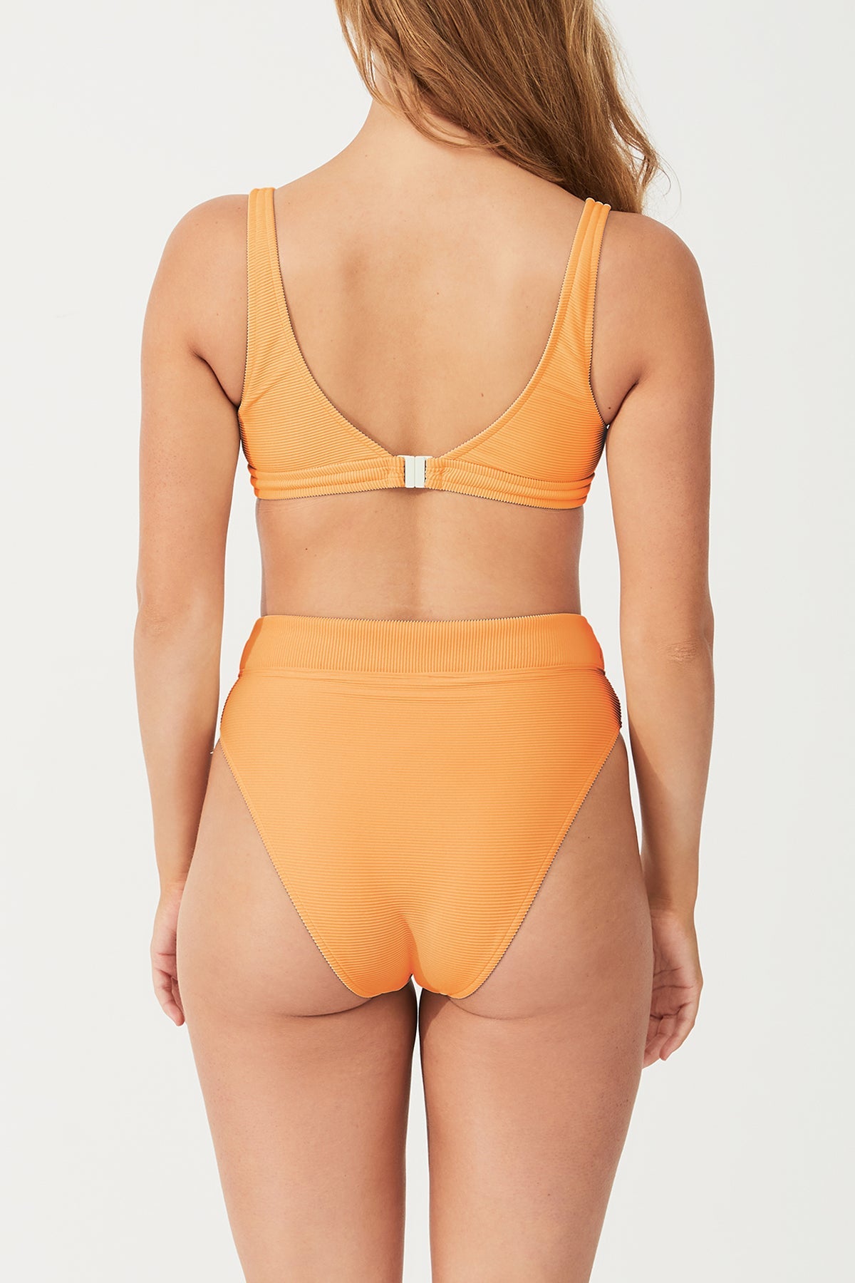 Signature Waistband Bralette Top - Tangerine